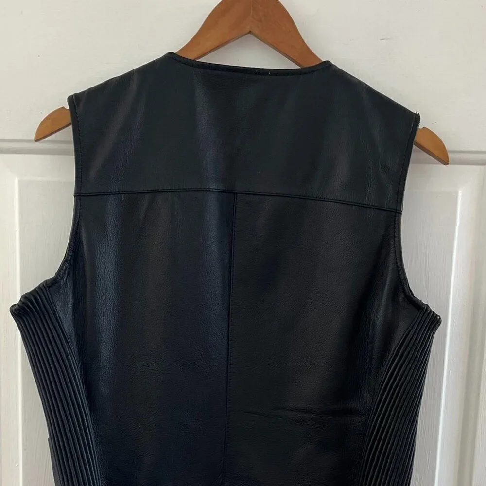 Street & Steel Unisex Moto Motorcycle Mob-Wife V-Neck Vest Sz XL